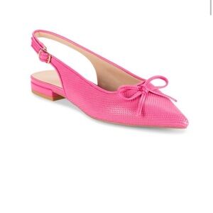 Saks Fifth Ave Sarena Bow‎ Slingback Ballet Flats